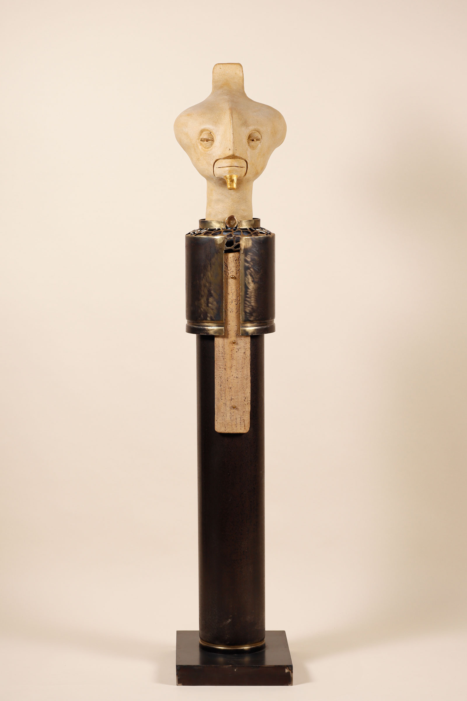 Menschliche Lebensform, Beton / Stahl, H 150 cm