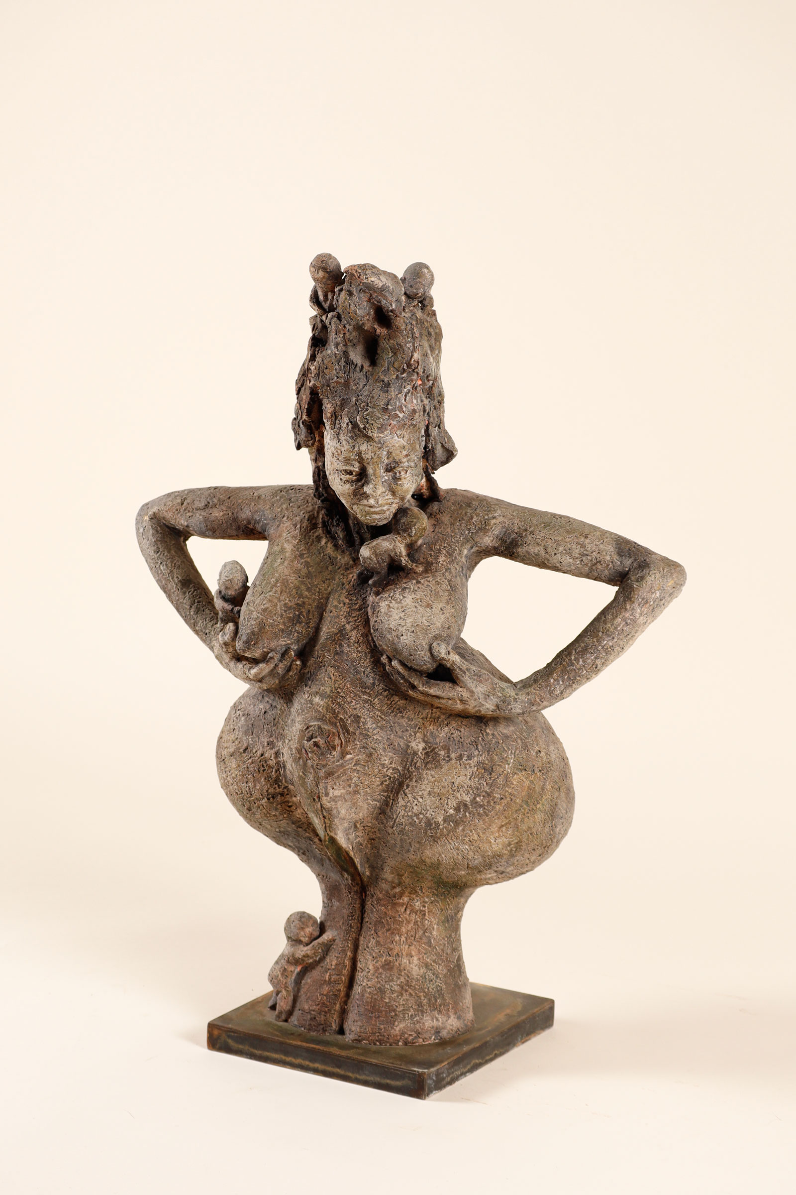 Menschliche Lebensform, Beton / Stahl, H 150 cm